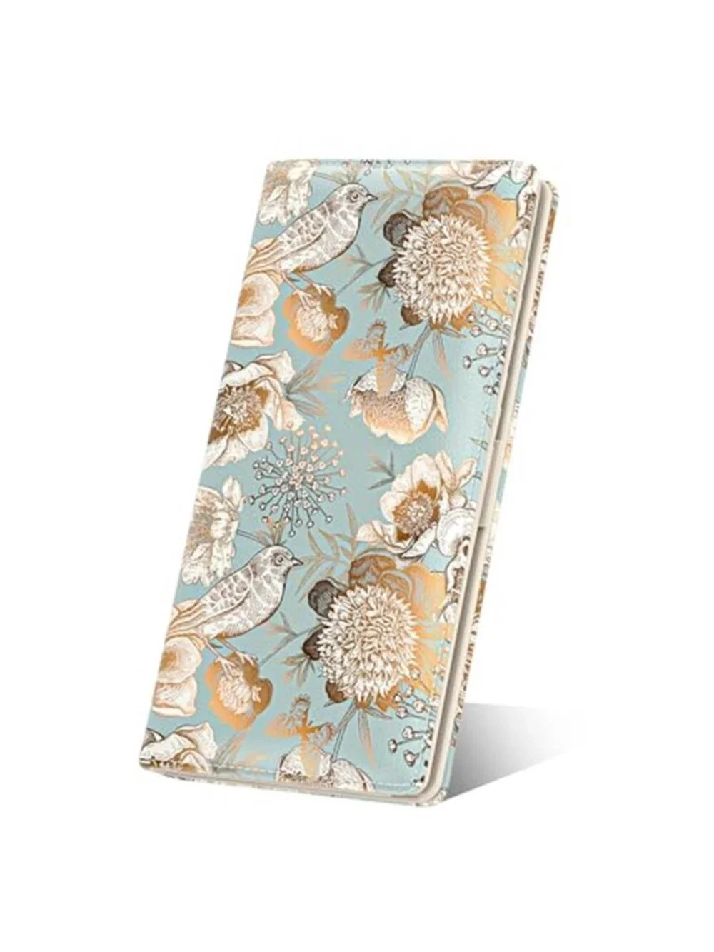 Womens Floral Slim Wallet RFID Blocking Credit Card Holder Zip Coin Purse Clutch